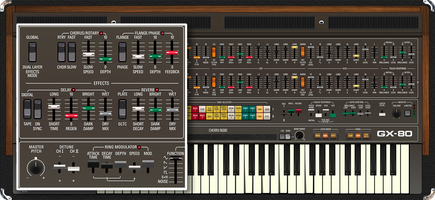 cherryオーダーページ GX-80 Synthesizer | Cherry Audio Store