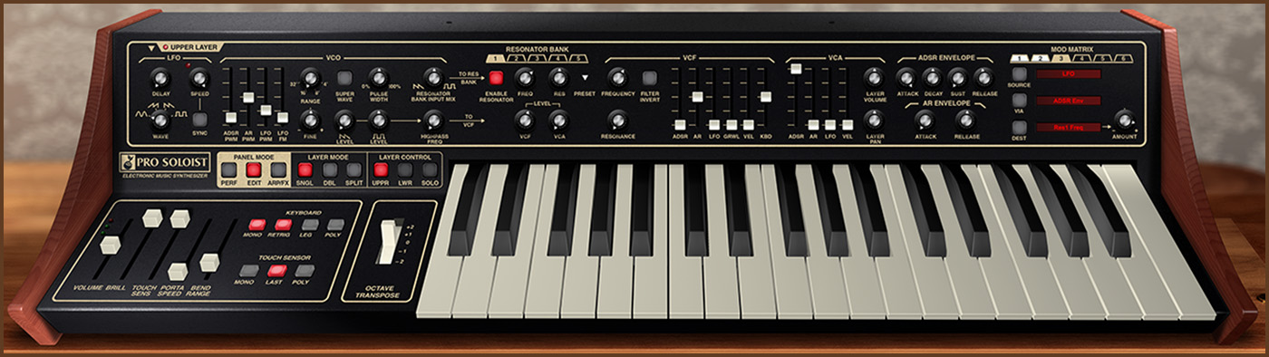 cherryオーダーページ Pro Soloist Synthesizer | Cherry Audio Store