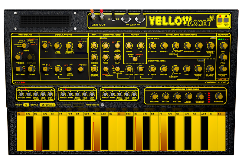 Yellowjacket Synthesizer | Cherry Audio Store