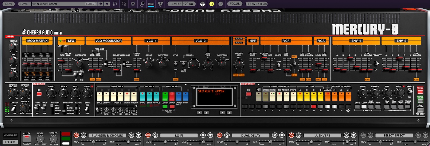 Mercury-8 Synthesizer | Cherry Audio Store