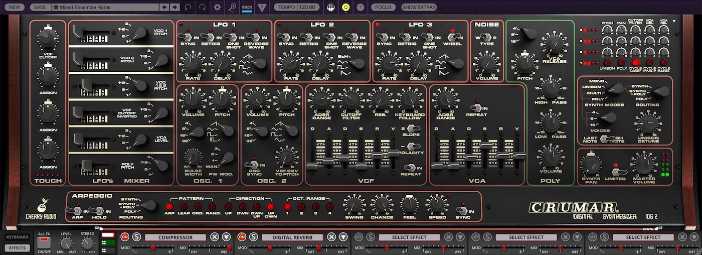 Crumar DS-2 Synthesizer | Cherry Audio Store